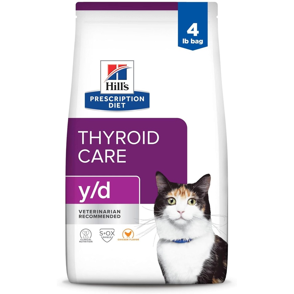 image:imageHills Prescription Diet yd Thyroid Care Dry Cat Food Chicken 85 lb BagChicken
