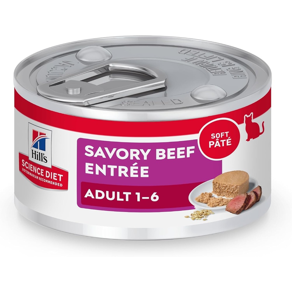 image:imageHills Science Diet Adult 16 Wet Cat Food Turkey 55 oz Cans 24PackBeef Minced