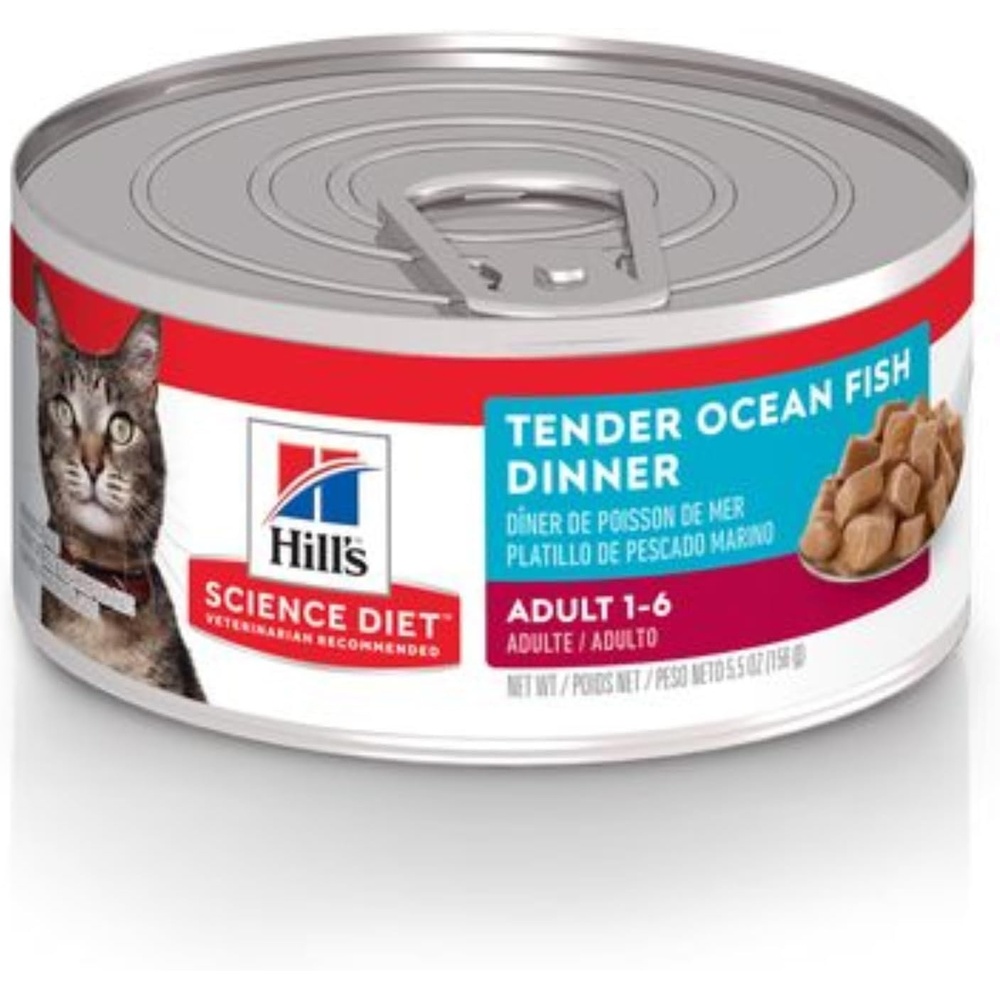 image:imageHills Science Diet Adult 16 Wet Cat Food Turkey 55 oz Cans 24PackOcean Fish Stew