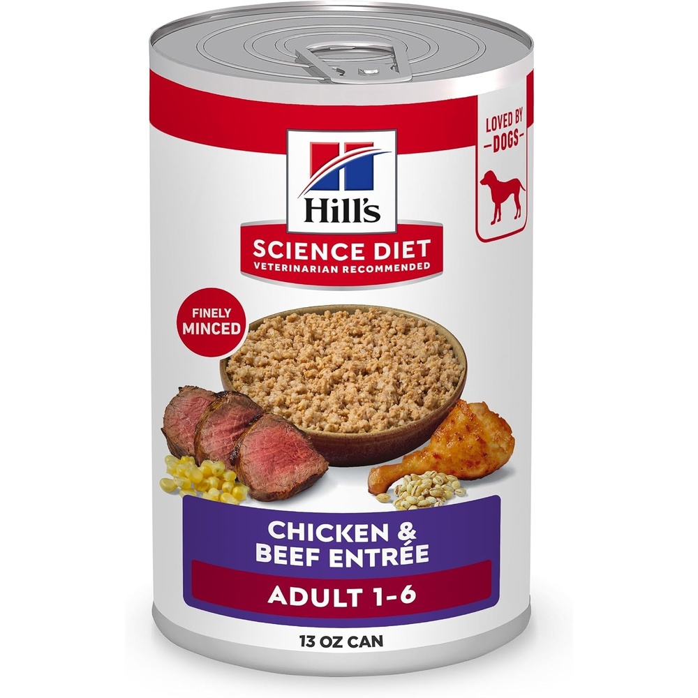 image:imageHills Science Diet Adult 16 Wet Dog Food Variety Pack Chicken amp Beef 13 oz Cans 12PackChicken Beef