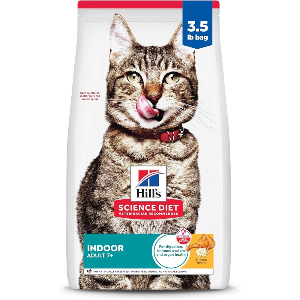 image:imageHills Science Diet Adult 7 Indoor Dry Cat Food Chicken 7 lb BagChicken
