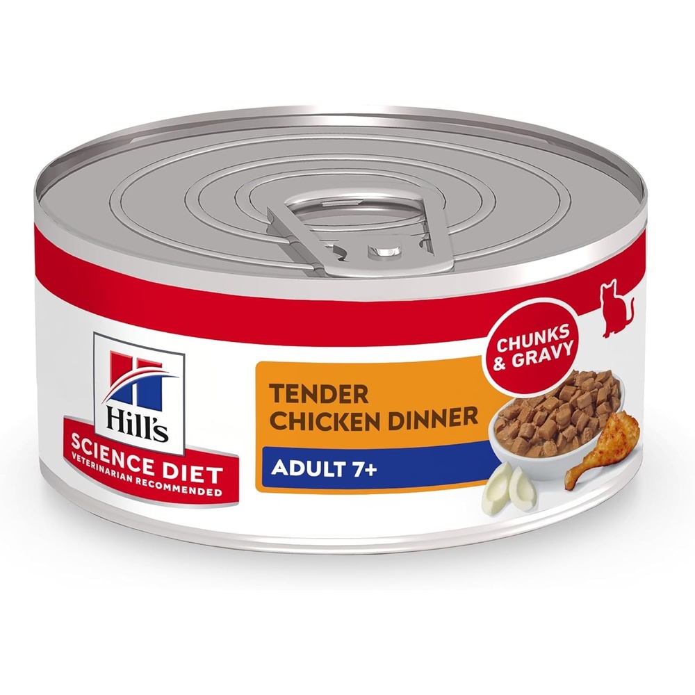 image:imageHills Science Diet Adult 7 Wet Cat Food Tuna Stew 55 oz Cans 24PackChicken Minced
