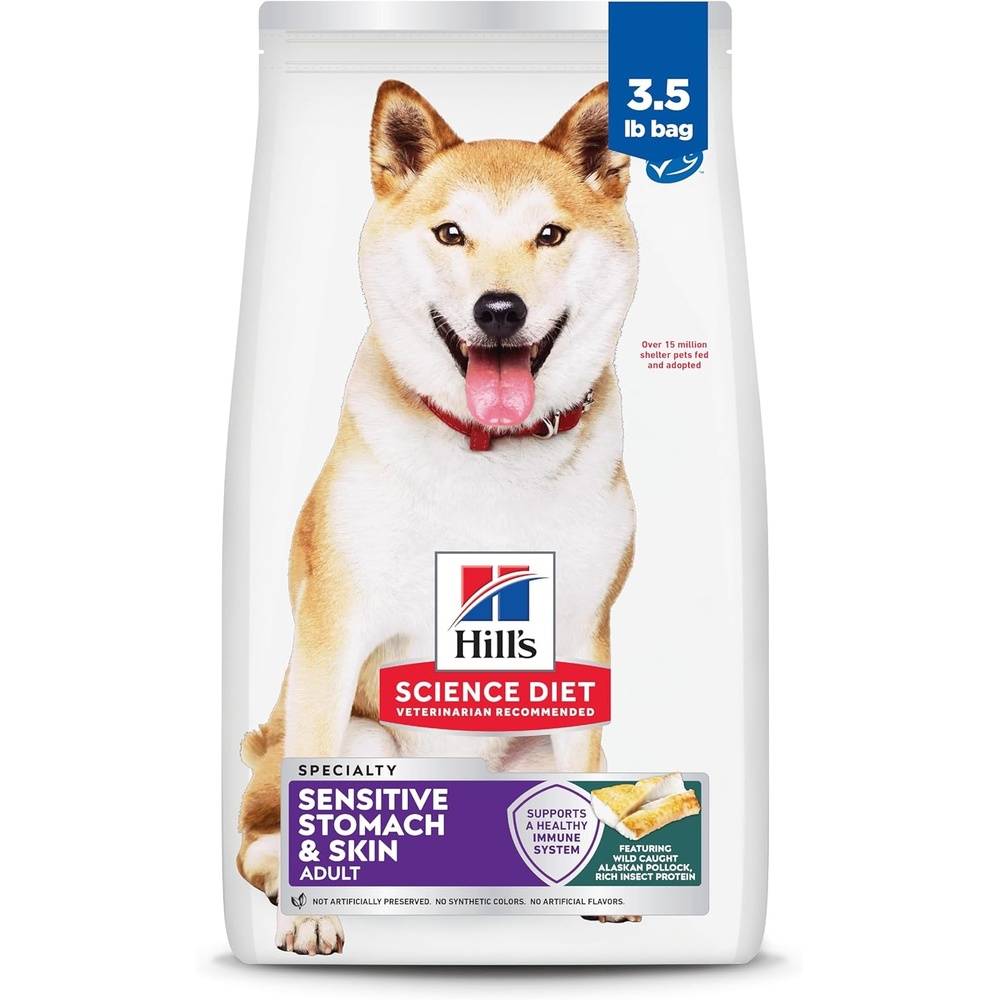 image:imageHills Science Diet Adult Sensitive Stomach amp Skin Dry Dog Food Chicken 30 lb Bag 1 Veterinarian Recommended Adult Formula Chicken Recipe 30 lb BagPollock Barley Insect Recipe