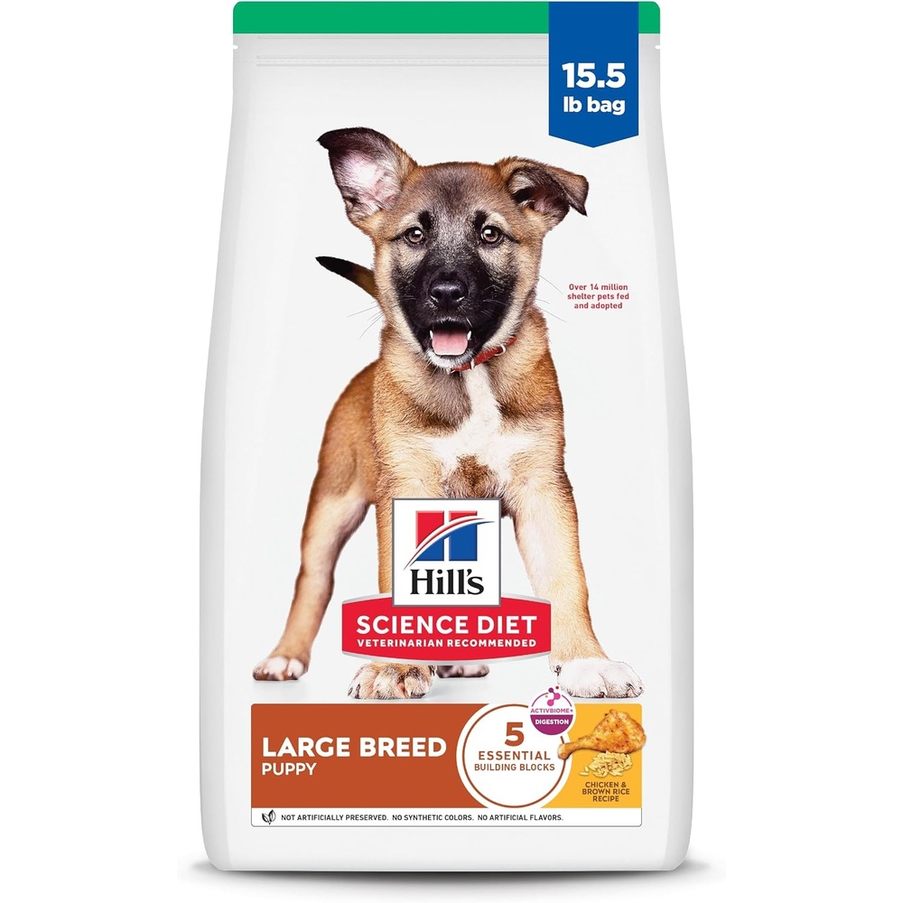 image:imageHills Science Diet Puppy Large Breed Dry Dog Food Chicken amp Brown Rice 275 lb BagChicken Brown Rice