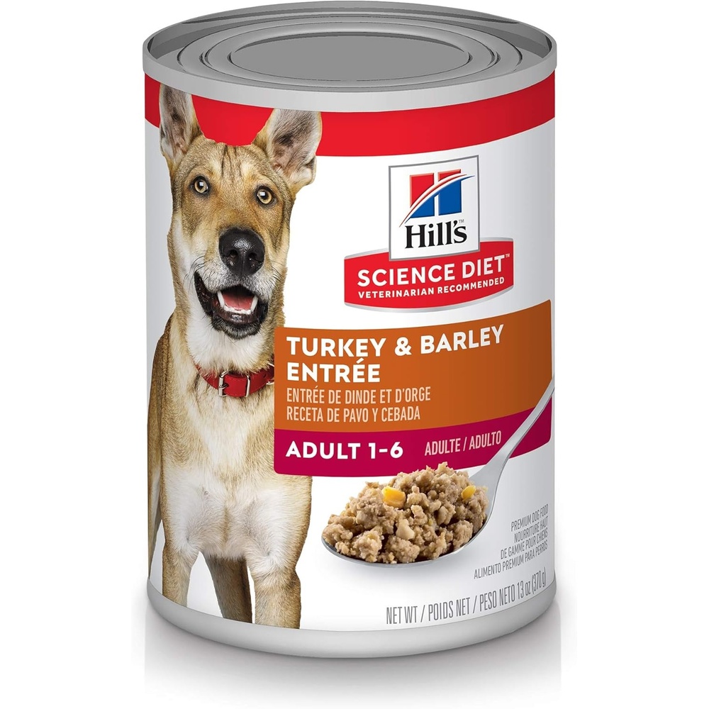 image:imageHills Science Diet Wet Dog Food Turkey amp Barley Entre Adult 16 13 oz Cans 12Pack