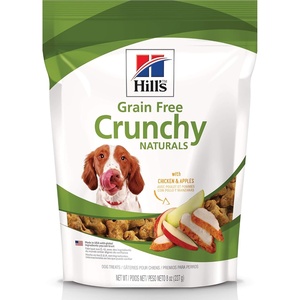 Hill’s Grain Free Soft-Baked Naturals Dog Treats, Beef & Sweet Potato, 8 oz. Bag(Chicken & Apples)