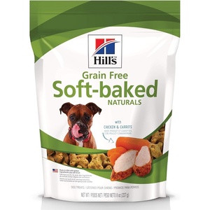 Hill’s Grain Free Soft-Baked Naturals Dog Treats, Beef & Sweet Potato, 8 oz. Bag(Chicken & Carrots)