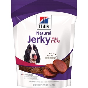 Hill’s Natural Jerky Mini-Strips Dog Treats, Chicken, 7.1 oz. Bag(Beef)