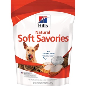 Hill’s Natural Soft Savories Dog Treats, Chicken & Yogurt, 8 oz. Bag(Chicken & Yogurt)