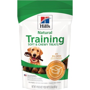 Hill’s Natural Soft and Chewy Training Dog Treats, Chicken, 3 oz. Bag(3 Ounce (Pack of 12))