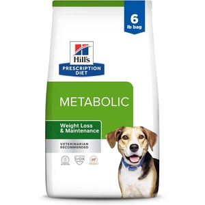 Hill’s Prescription Diet Metabolic Weight Management Dry Dog Food, Lamb Meal & Rice, 17.6 lb. Bag(Lamb Meal & Rice)