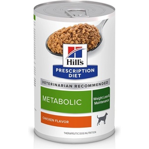 Hill’s Prescription Diet Metabolic Weight Management Wet Dog Food, Vegetable & Beef Stew, 12.5 oz. Cans, 12-Pack(Chicken)