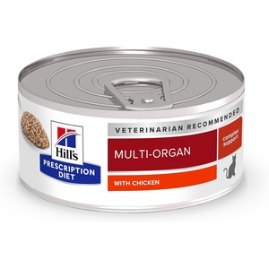 Hill’s Prescription Diet Multi-Organ Support Chicken Cat Wet Food, 24 x 5.5 oz case