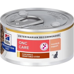 Hill’s Prescription Diet ONC Care Wet Cat Food, Chicken & Vegetable Stew, Veterinary Diet, 2.9 oz. Cans, 24-Pack