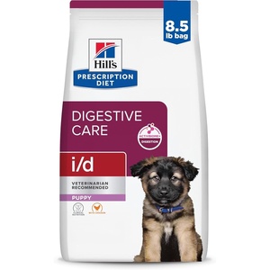 Hill’s Prescription Diet i/d Digestive Care Puppy Dry Dog Food, Chicken, 8.5 lb. Bag