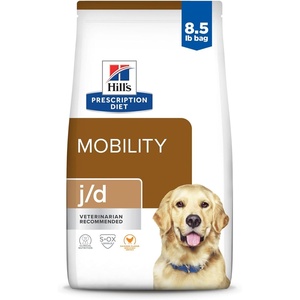 Hill’s Prescription Diet j/d Joint Care Dry Dog Food, Chicken, 8.5 lb. Bag(Chicken | Regular Bites)