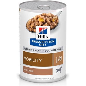 Hill’s Prescription Diet j/d Joint Care Wet Dog Food, Lamb, 13 oz. Cans, 12-Pack