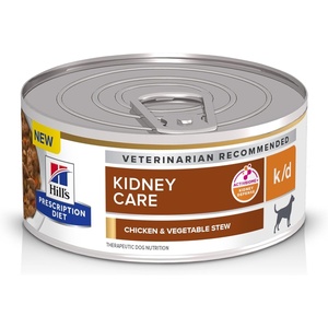 Hill’s Prescription Diet k/d Kidney Care Chicken & Vegetable Stew Wet Dog Food, Veterinary Diet, 5.5 oz. Cans, 24-Pack(Chicken & Vegetable Stew)