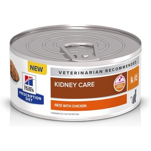 Hill’s Prescription Diet k/d Kidney Care Wet Cat Food, Chicken & Vegetable Stew, 2.9 oz. Cans, 24-Pack(Chicken)