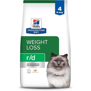 Hill’s Prescription Diet r/d Weight Reduction Dry Cat Food, Chicken, 17.6 lb. Bag(Chicken)