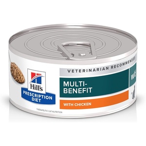 Hill’s Prescription Diet w/d Multi-Benefit Digestive/Weight/Glucose/Urinary Management Wet Cat Food, Chicken, 5.5 oz. Cans, 24-Pack