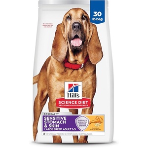 Hill’s Science Diet Adult Sensitive Stomach & Skin Large Breed Dry Dog Food, Chicken, 30 lb. Bag