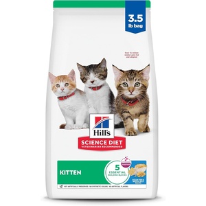 Hill’s Science Diet Kitten Dry Cat Food, Chicken, 15.5 lb. Bag(Ocean Fish & Brown Rice)
