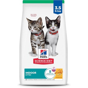 Hill’s Science Diet Kitten Indoor Dry Cat Food, Chicken, 3.5 lb. Bag(Chicken)
