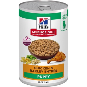 Hill’s Science Diet Puppy Wet Dog Food, Chicken & Barley, 13 oz. Cans, 12-Pack(Chicken & Barley Loaf)