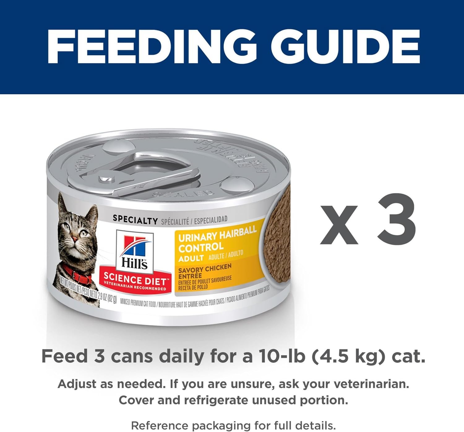 image:imageHills Science Diet Urinary amp Hairball Control Wet Cat Food Variety Pack 1 Veterinarian Recommended Adult Formula Chicken Tuna amp Salmon 29 oz Cans 24PackChicken Minced